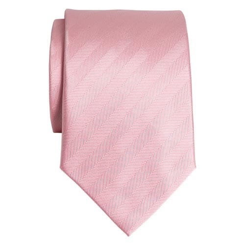 Pink Plain Herringbone