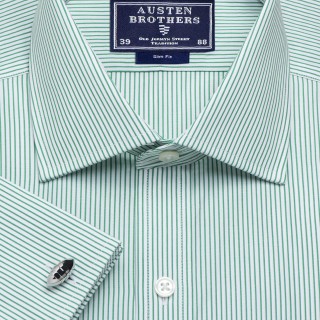 Green Edinburgh Stripe Poplin