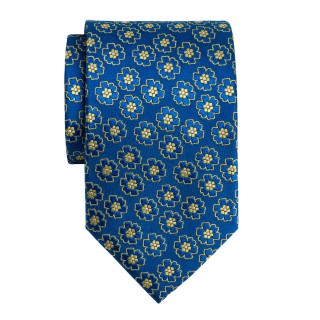 Royal Blue Flower Woven