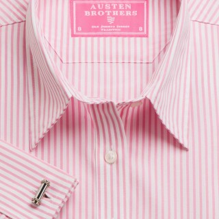 Pink Knightsbridge Stripe Poplin
